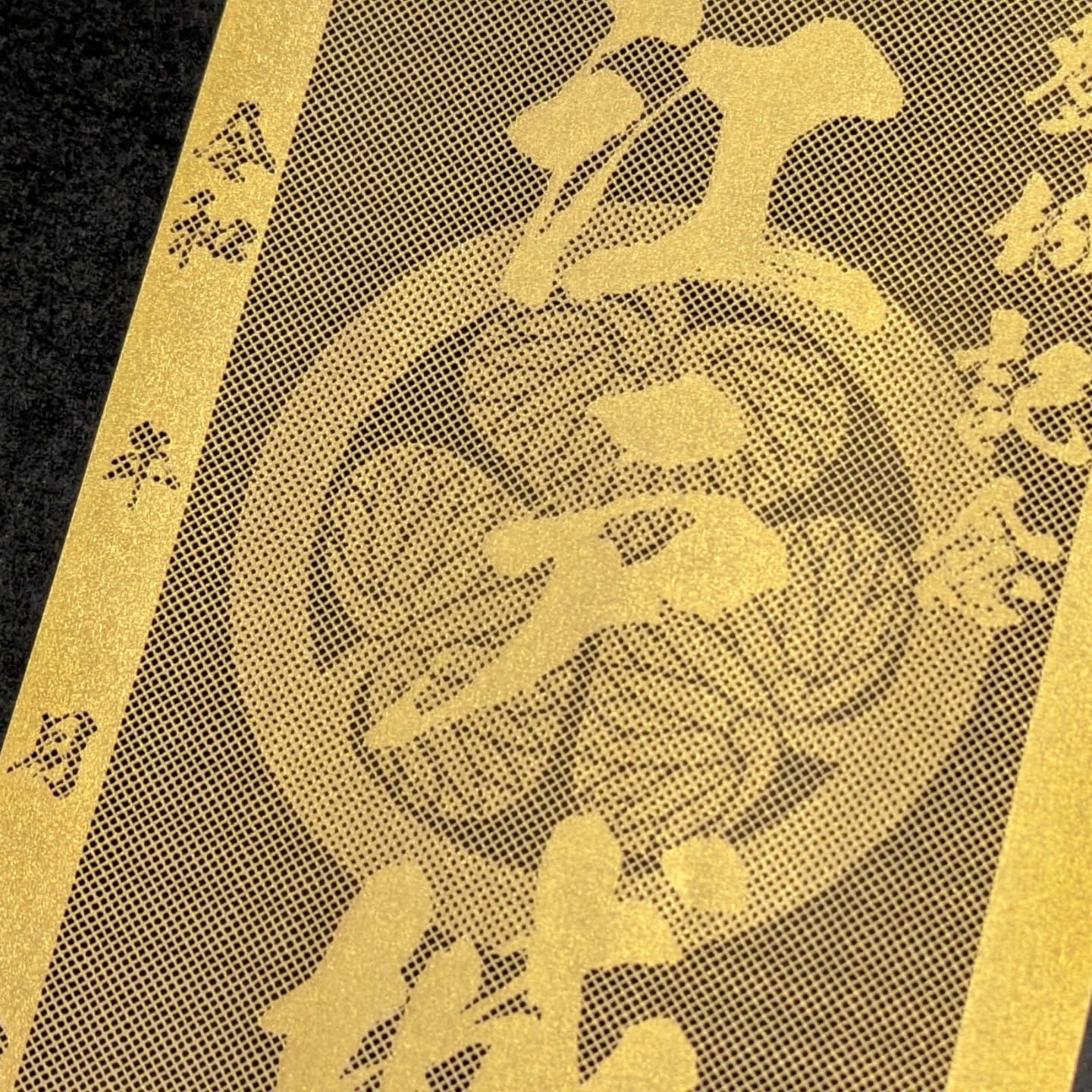 江戸城の透ける切り絵御城印製作 | 看板印刷・レーザー加工のメモ