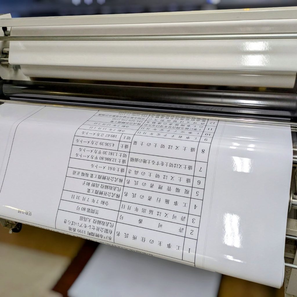 ダンプラ看板の色あせを防止するためにUVカットラミネート加工