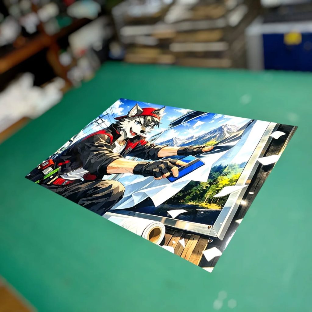 ChatGPTで製作した画像をユポ紙ポスターに