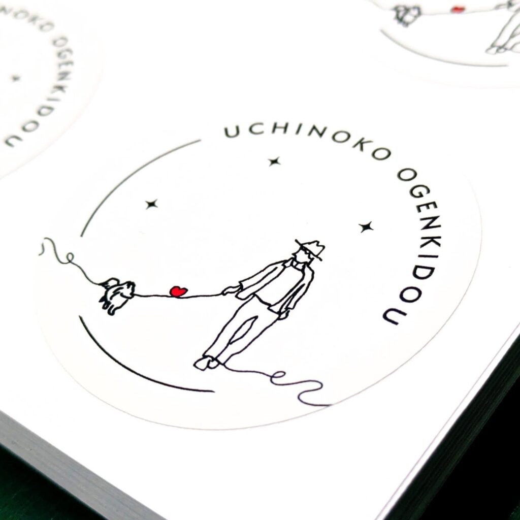 ペット用品店のステッカー製作